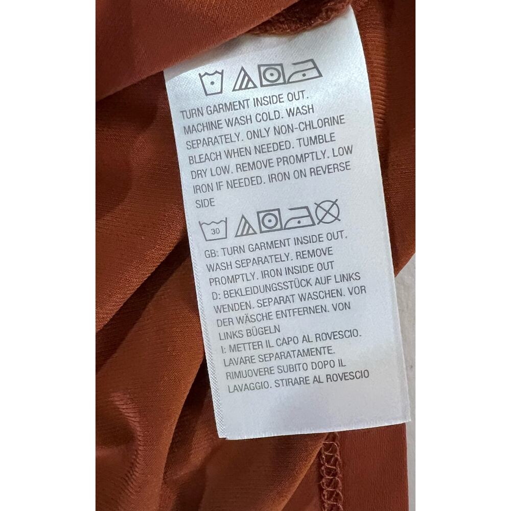 Susan Graver Regular Foil-Printed Liquid Knit Tunic SPICE NWOT SIZE XXS - Picture 4 of 6